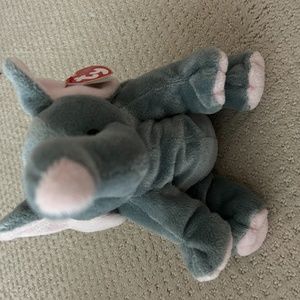 ty pluffies unused winks elephant stuffed animal